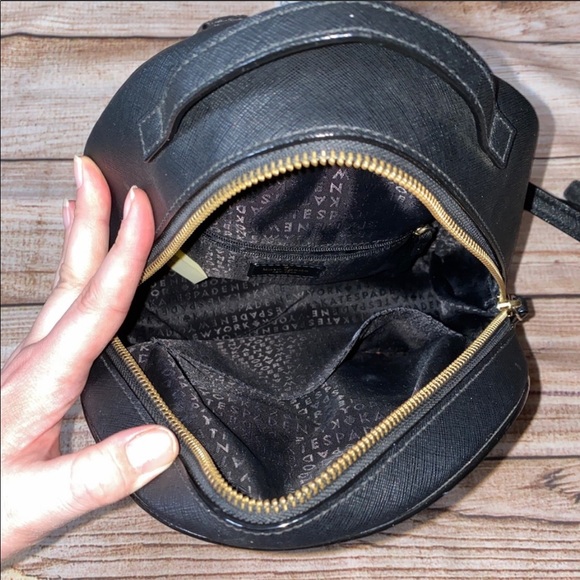 Kate Spade Black “Run Wild” Tomi Backpack Purse - Picture 7 of 13